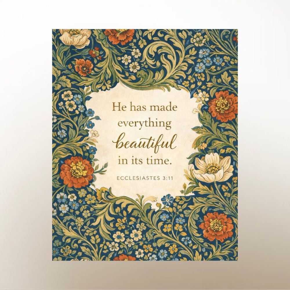 DDS Art Print, 8x10, Bible Verse, Paper Print, Unframed, Craftsman Series